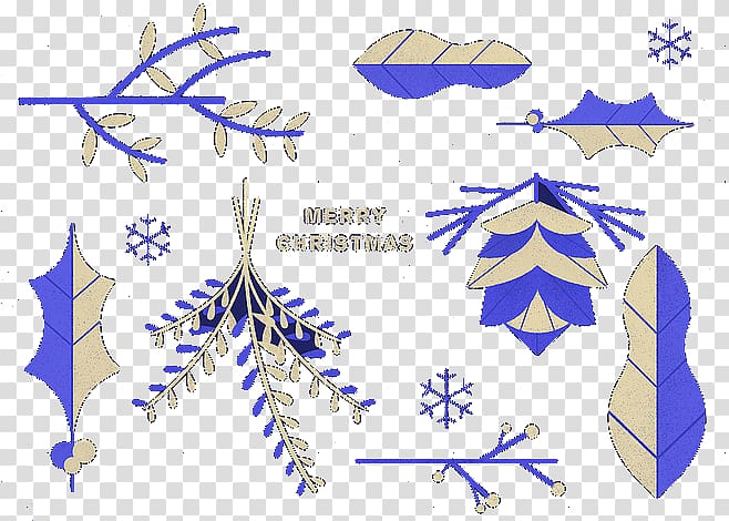 Snowflake Chemical element Leaf, Blue Snowflake foliage elements transparent background PNG clipart