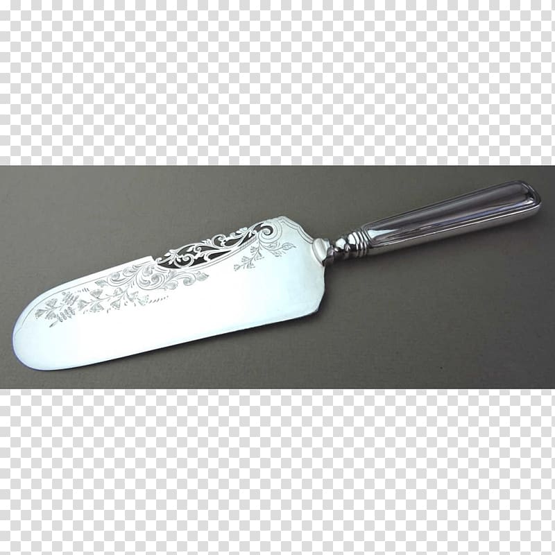 Knife Sterling silver Hallmark Cake Servers, knife transparent background PNG clipart