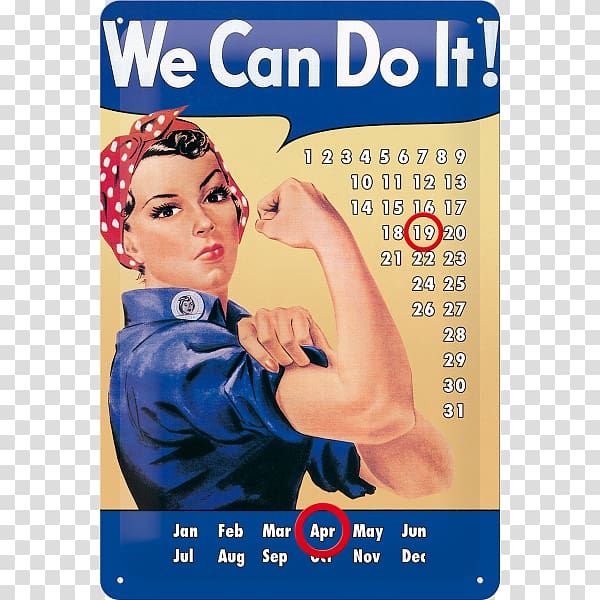 Geraldine Doyle We Can Do It! United States Rosie the Riveter Second World War, we can do it transparent background PNG clipart