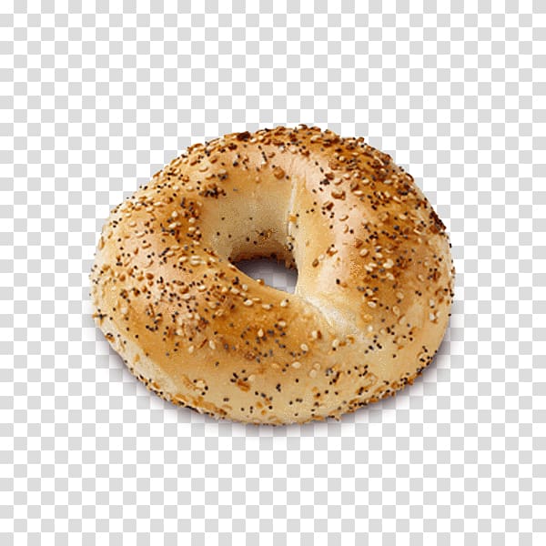 Montreal-style bagel Bakery Breakfast Everything bagel, bagel transparent background PNG clipart
