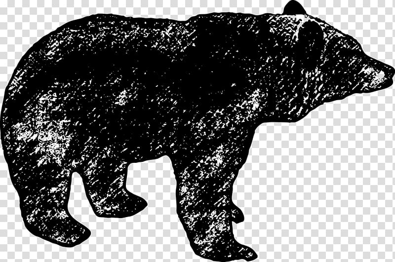 Drawing Pencil, Black bear transparent background PNG clipart