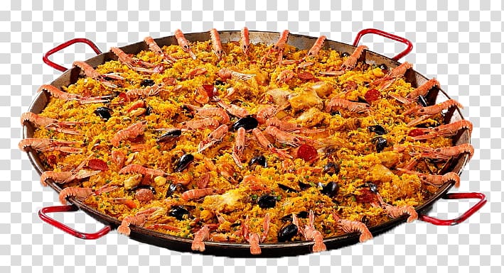 Paella Frying pan Traiteur Food Recipe, cafe madrid paella transparent background PNG clipart