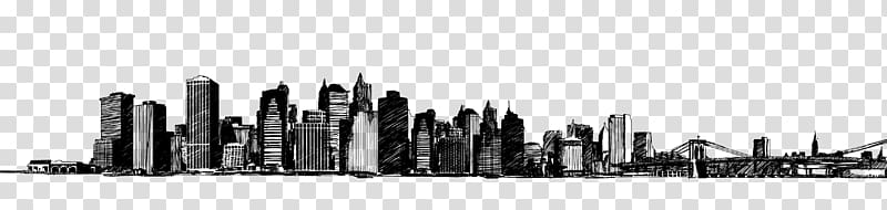 Drawing Landscape painting Skyline City, city transparent background PNG clipart