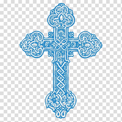 christian cross clip art blue
