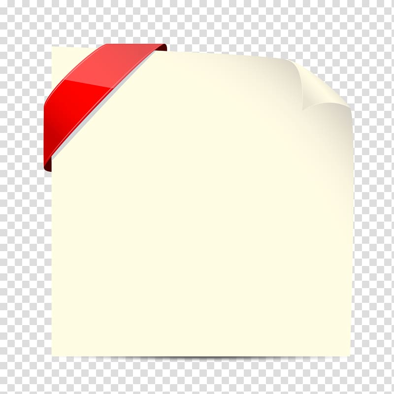Paper Euclidean , Note paper red ribbon roll angle material transparent background PNG clipart