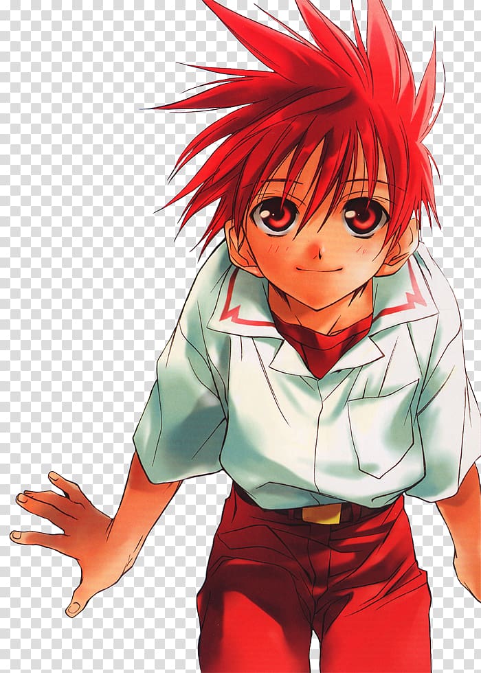 Daisuke Niwa Mangaka Anime Character Red hair, Anime transparent background PNG clipart