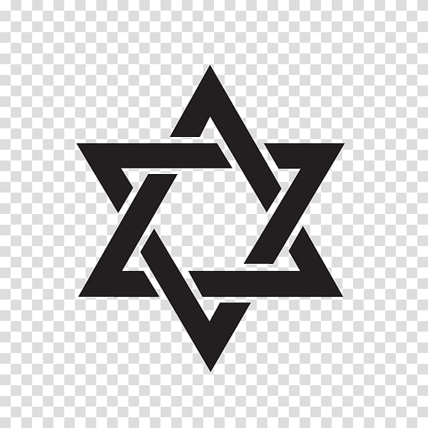 Star of David Judaism Hexagram, collar transparent background PNG clipart