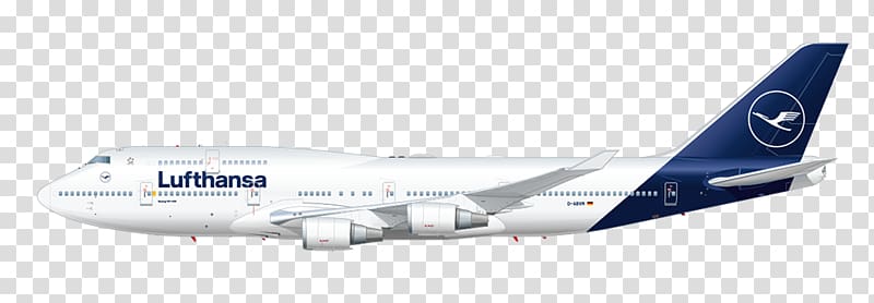 Lufthansa Boeing 747-400 Airplane Boeing 747-8, boeing 737 transparent background PNG clipart