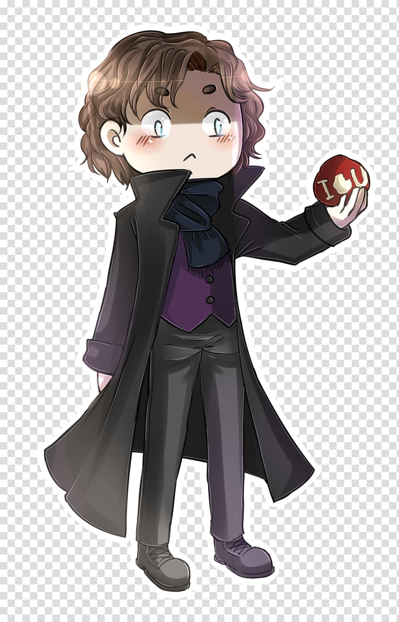 Sherlock Holmes Doctor Watson Professor Moriarty Chibi Drawing, sherlock transparent background PNG clipart