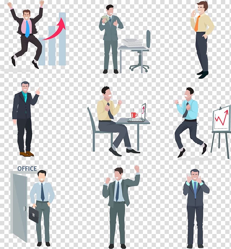 Businessperson Icon, Business Man Collection transparent background PNG clipart