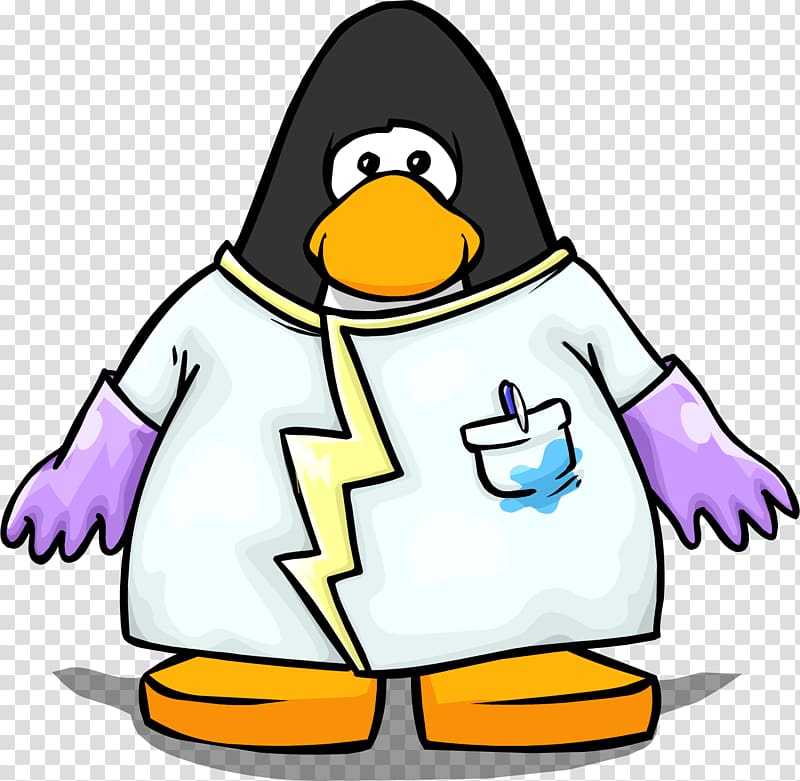 Club Penguin Bird , scientist transparent background PNG clipart