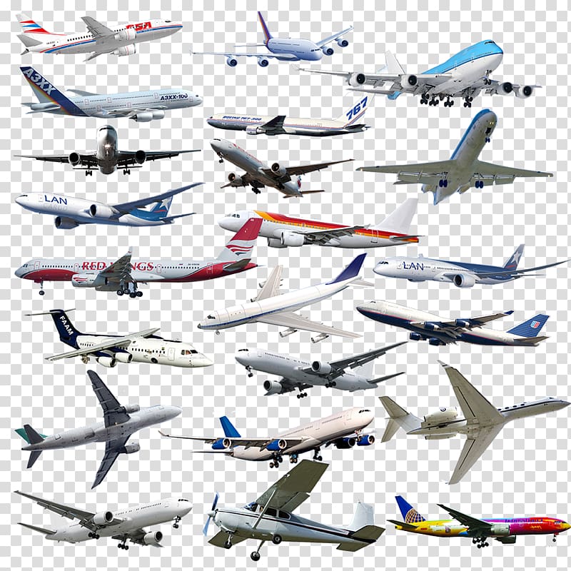 Airplane Aircraft Aviation , Aircraft collection transparent background PNG clipart