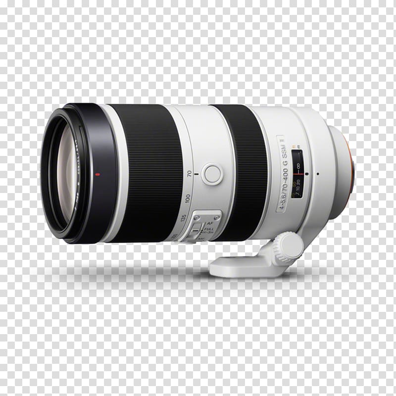 Sony 70, 400mm F4.0/5.6 Camera lens Tele lens Sony Tele Zoom 70-400mm F4.0/5.6, camera lens transparent background PNG clipart