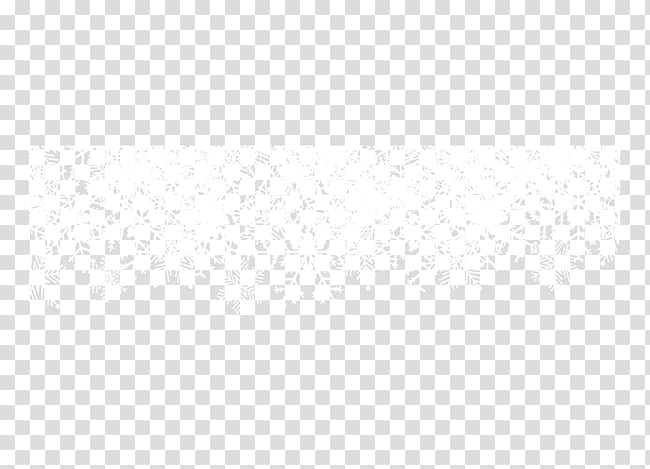White Black Pattern, Decorative snowflake top border transparent background PNG clipart