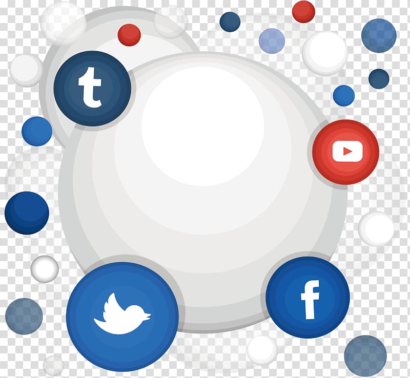 Round social icon border transparent background PNG clipart