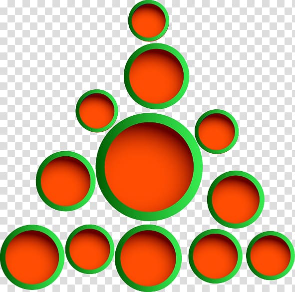 Circle Green Orange, Painted orange shading green circular edge transparent background PNG clipart