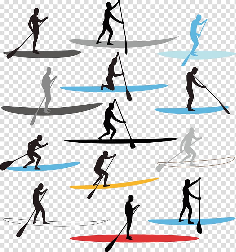 Standup paddleboarding , boat race transparent background PNG clipart