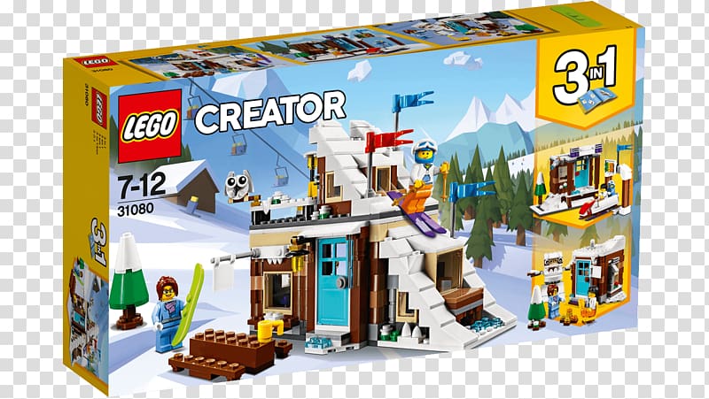 LEGO Creator Modular Winter Vacation Toy block, toy transparent background PNG clipart