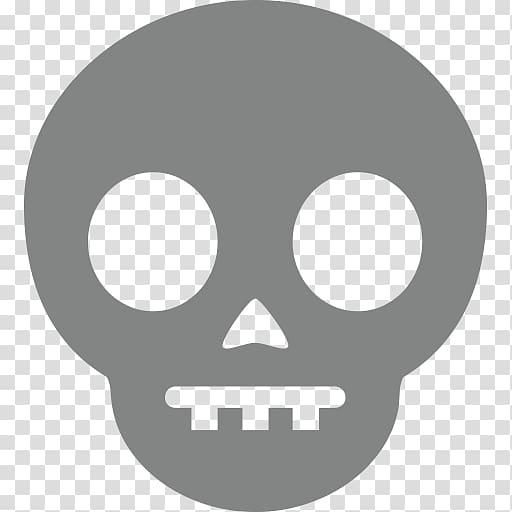Human skull symbolism Emoji Emoticon, skull transparent background PNG clipart