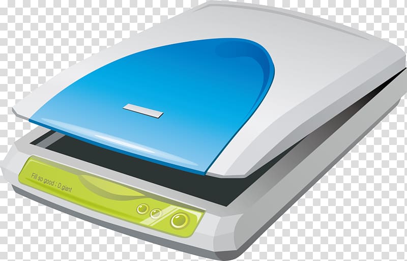 white desktop scanner art, scanner Fax , Scanner material transparent background PNG clipart