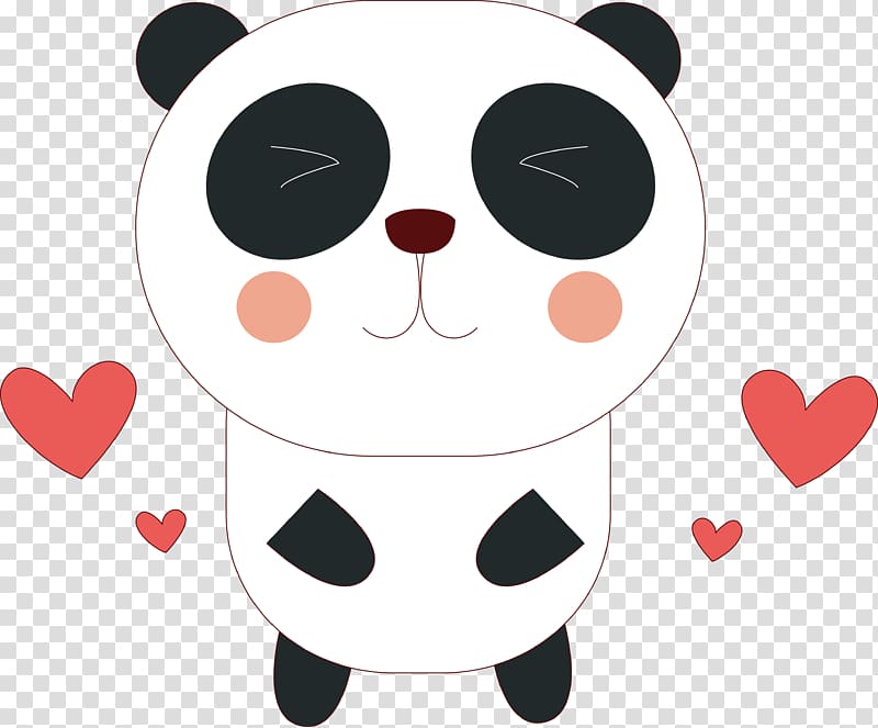 Giant panda Bear Red panda, Confession red panda transparent background PNG clipart