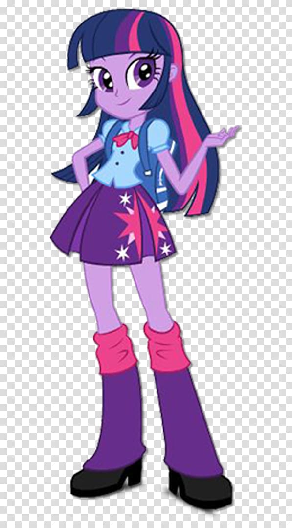 My Little Pony character , Twilight Sparkle My Little Pony: Equestria Girls YouTube Rainbow Dash, little pony transparent background PNG clipart