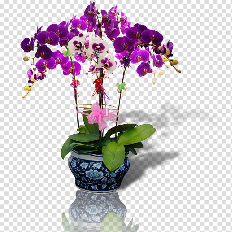 Flower Bonsai, Purple vase transparent background PNG clipart