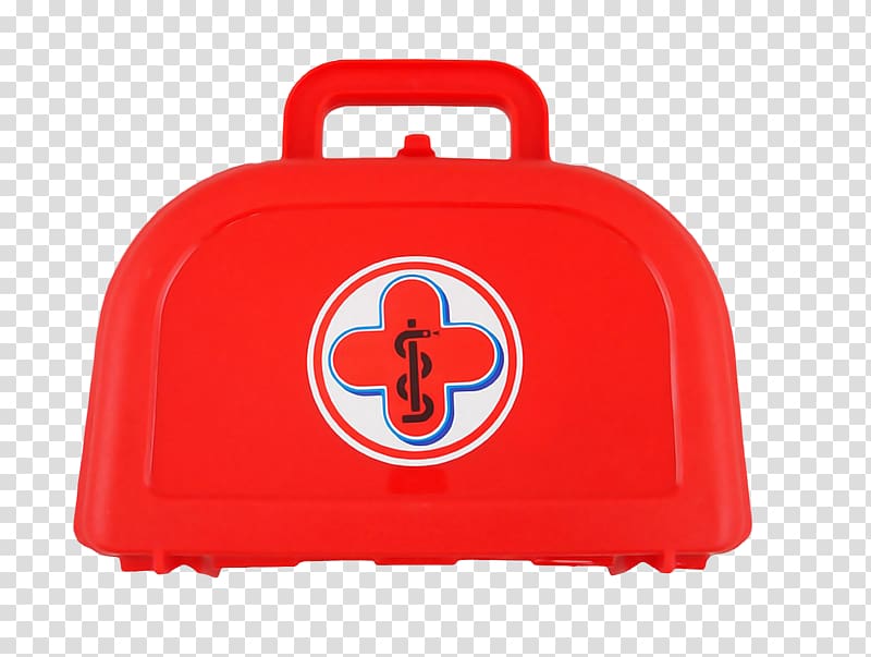 Toy Physician Medical bag Child Stethoscope, Red ambulance box transparent background PNG clipart