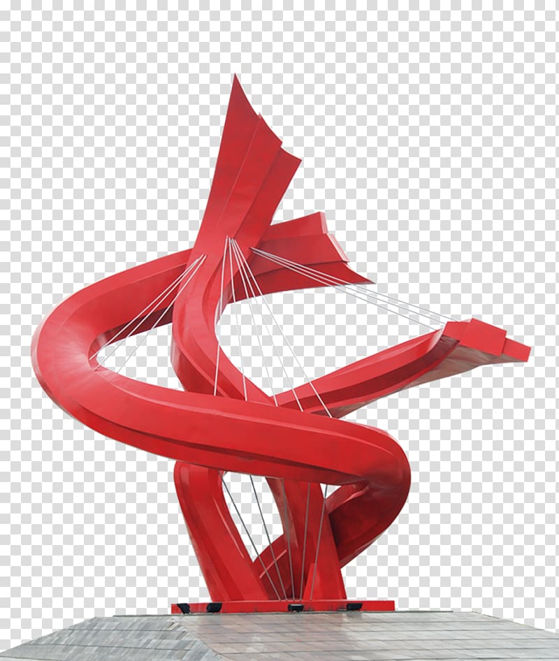 Dongguan Modern sculpture Manufacturing execution system, Red landmarks transparent background PNG clipart