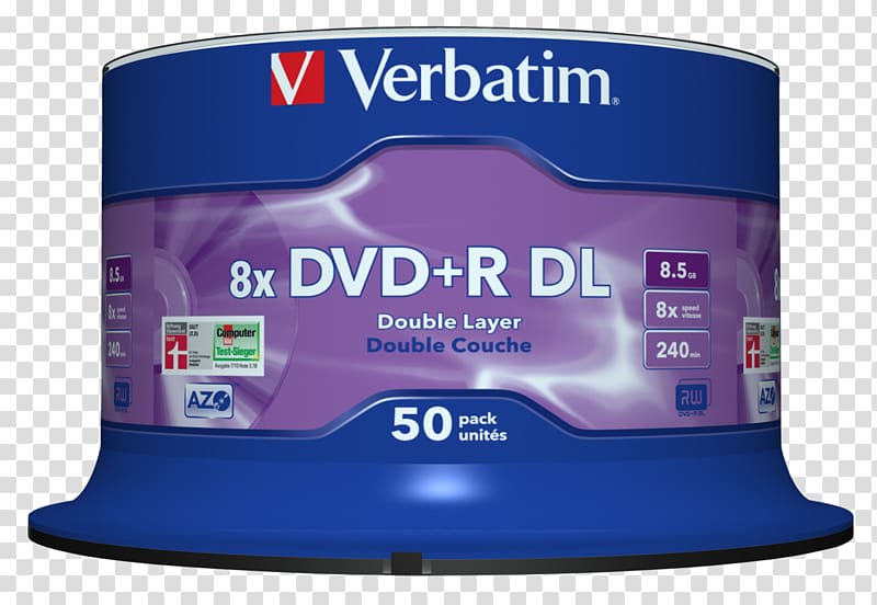 Blu-ray disc DVD recordable Verbatim Corporation Inkjet printable DVD, dvd transparent background PNG clipart