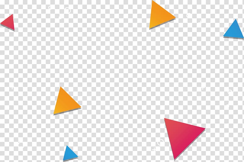 red, yellow, and blue triangles illustration, Triangle Geometry Pattern, Color triangle transparent background PNG clipart