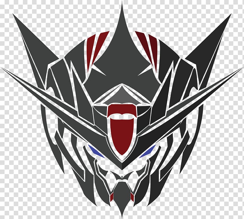 multicolored illustration, Gundam model Art Logo, Logos transparent background PNG clipart