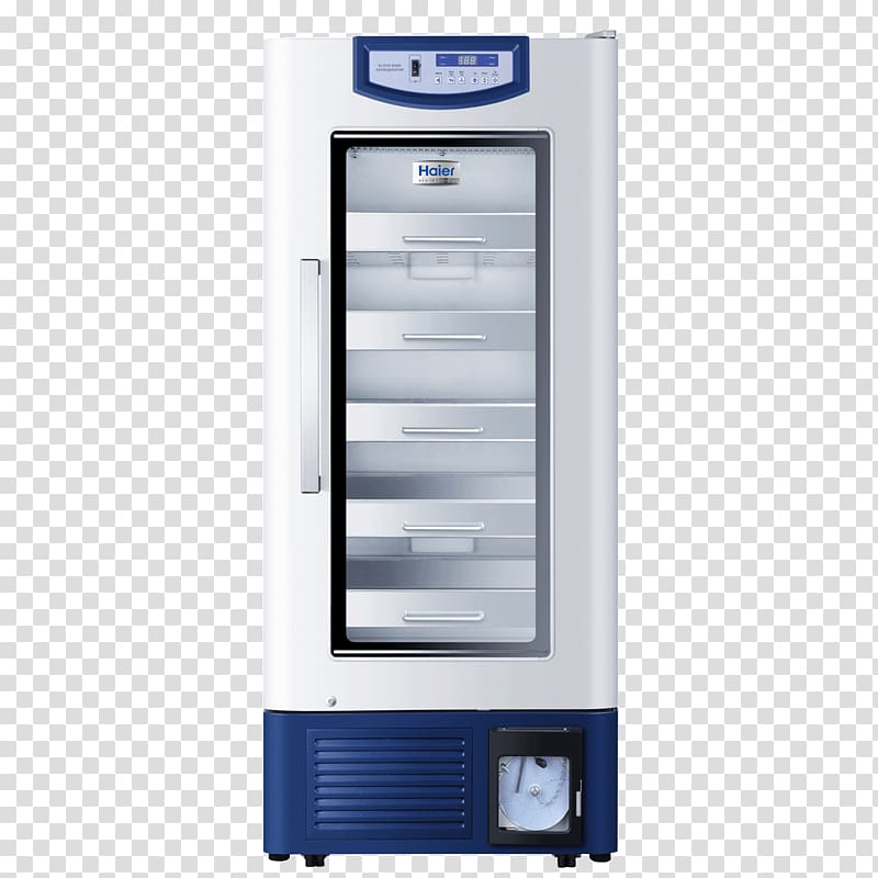 Refrigerator Blood bank Haier Auto-defrost Freezers, refrigerator transparent background PNG clipart