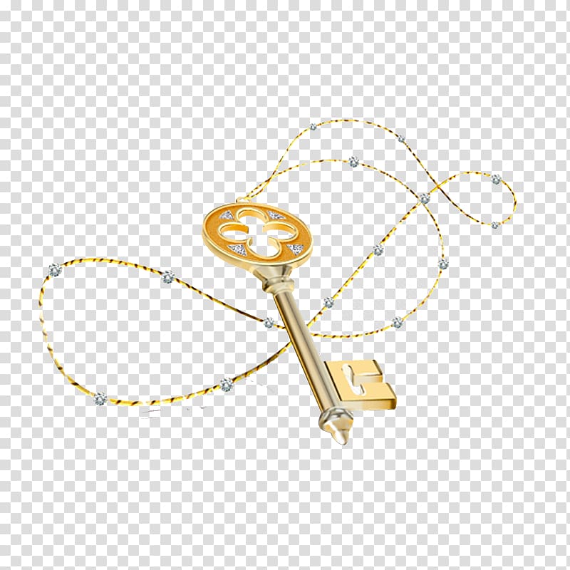 Key, Necklace jewelry transparent background PNG clipart
