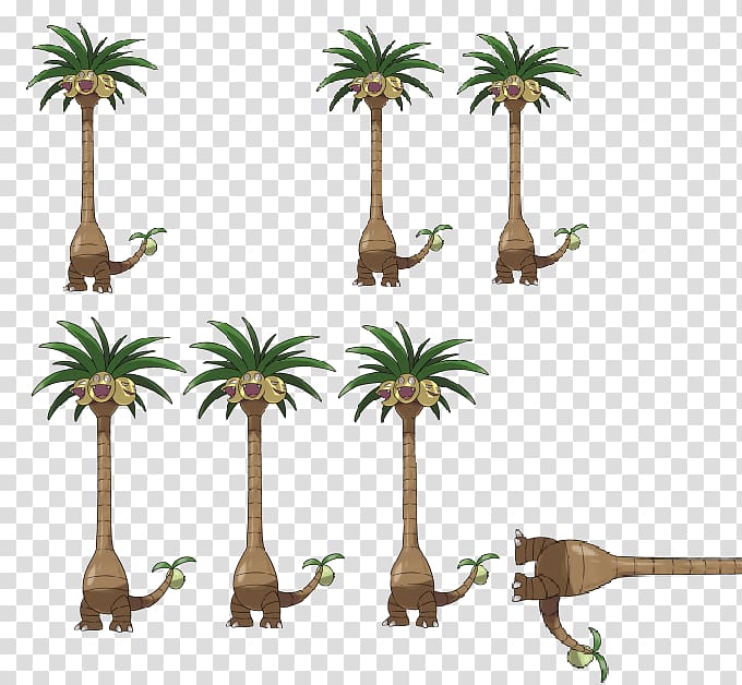 Pokémon Sun and Moon Exeggutor Alola Pokémon Ultra Sun and Ultra Moon, houseplant transparent background PNG clipart