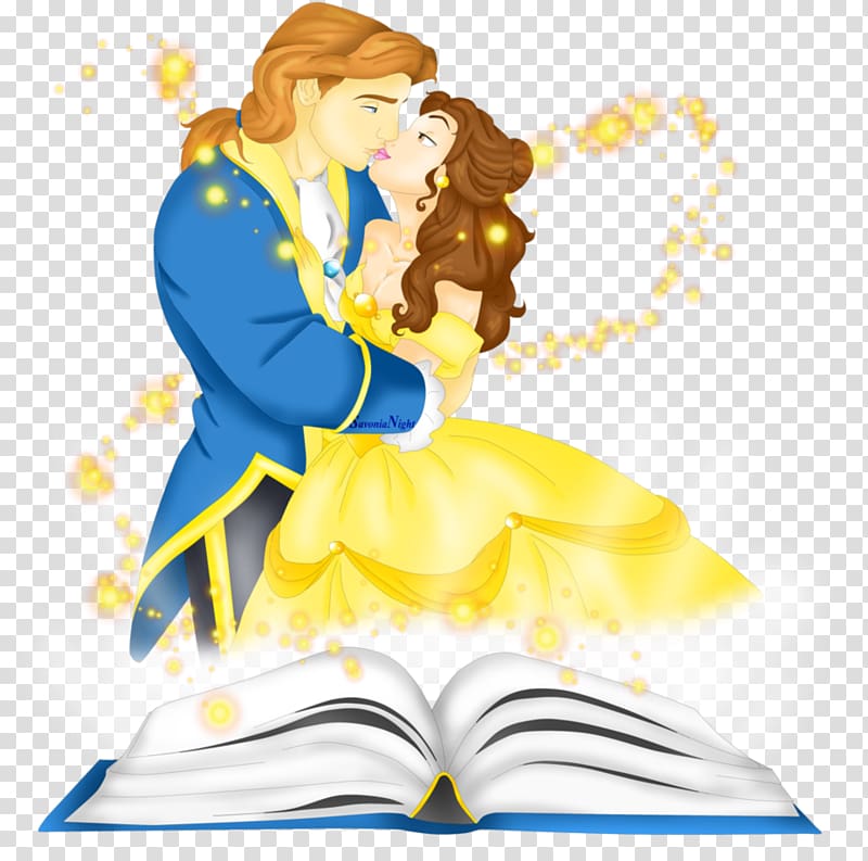 Belle Beauty and the Beast Disney Princess Art, tale book transparent background PNG clipart