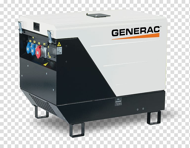 Engine-generator Electric generator Diesel generator Diesel engine Electricity, energy transparent background PNG clipart