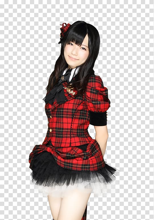 Haruka Shimazaki AKB48 Team Surprise 重力シンパシー Tartan, surprise transparent background PNG clipart