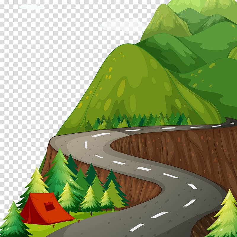 road heading mountain illustration, Road illustration Illustration, Ring Road transparent background PNG clipart