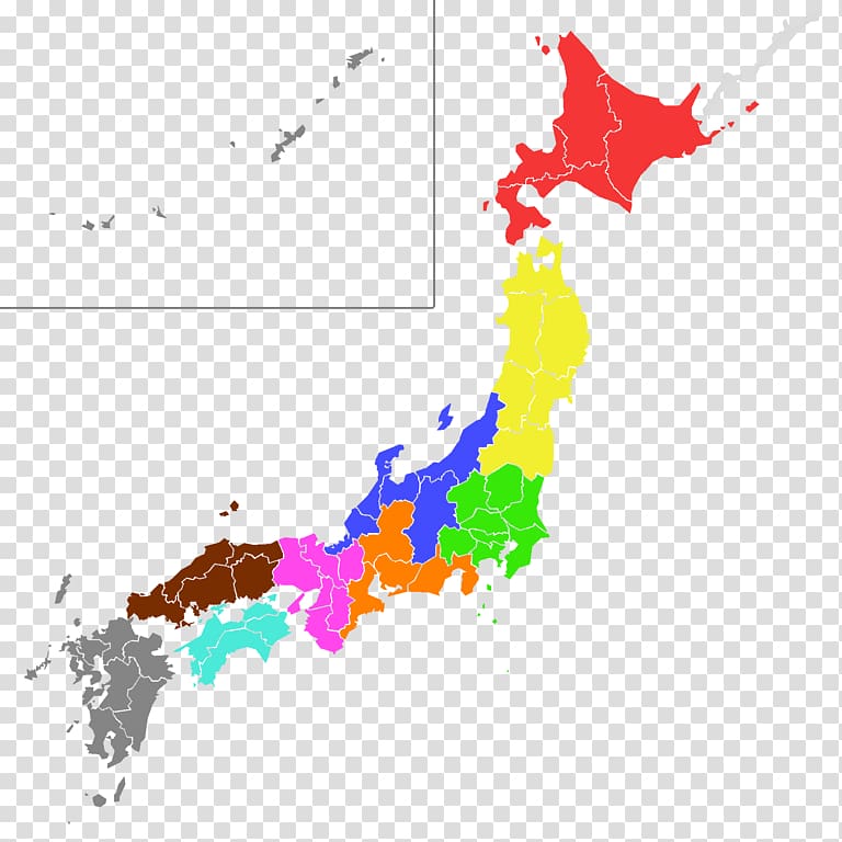 Prefectures of Japan Map Japanese archipelago, japan transparent background PNG clipart