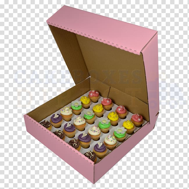 Mini Cupcakes Box Bakery, kraft paper sheets transparent background PNG clipart