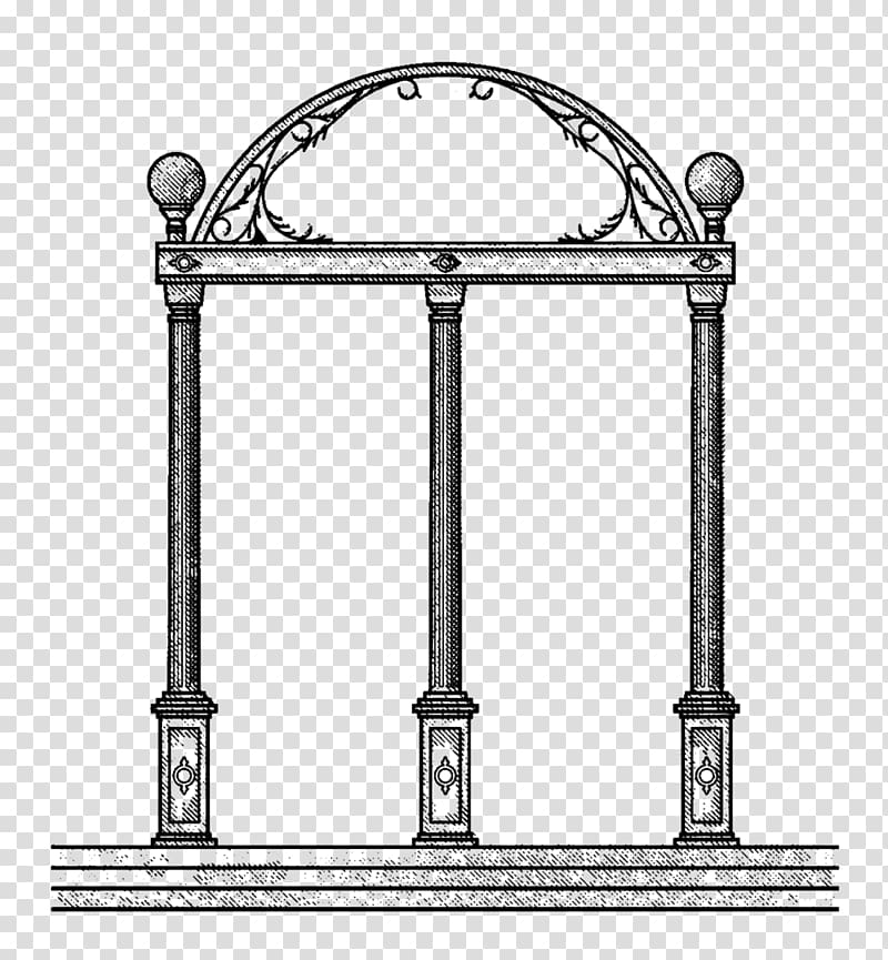 UGA Arch Drawing, alumni transparent background PNG clipart