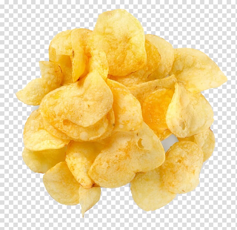 French fries Potato chip Junk food Banana chip, A pile of fried potato chips transparent background PNG clipart