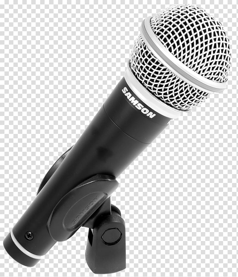 Microphone Samson R21S Micrófono cardioide Shure SM58 Micrófono de bobina móvil, microphone transparent background PNG clipart