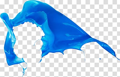 blue paint illustration, Blue Paint Splatter transparent background PNG clipart