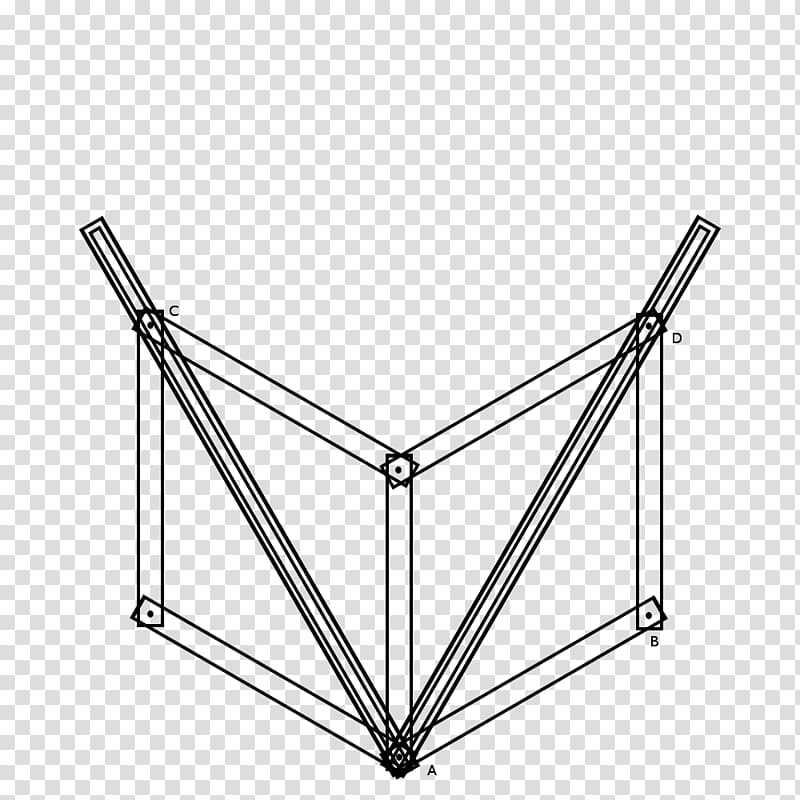 Bicycle Frames Line Triangle, angular geometry transparent background PNG clipart