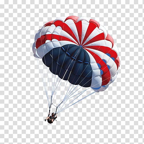 person using red, white, and black hot air balloon, Yazhou Bay Haitangwanzhen Parachute Beach, Parachute sky transparent background PNG clipart