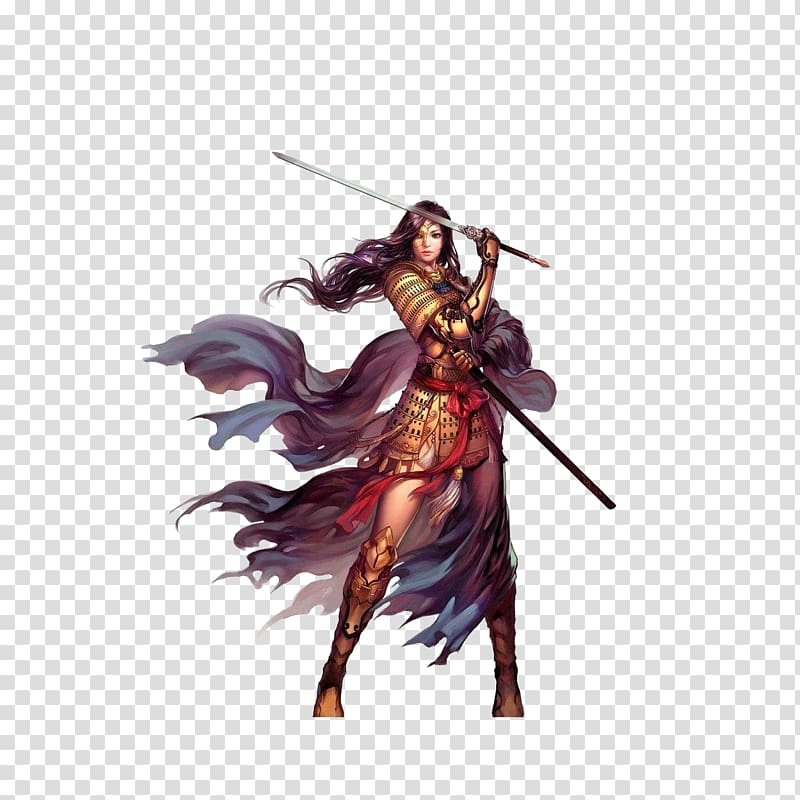 Character, With a sword generals transparent background PNG clipart