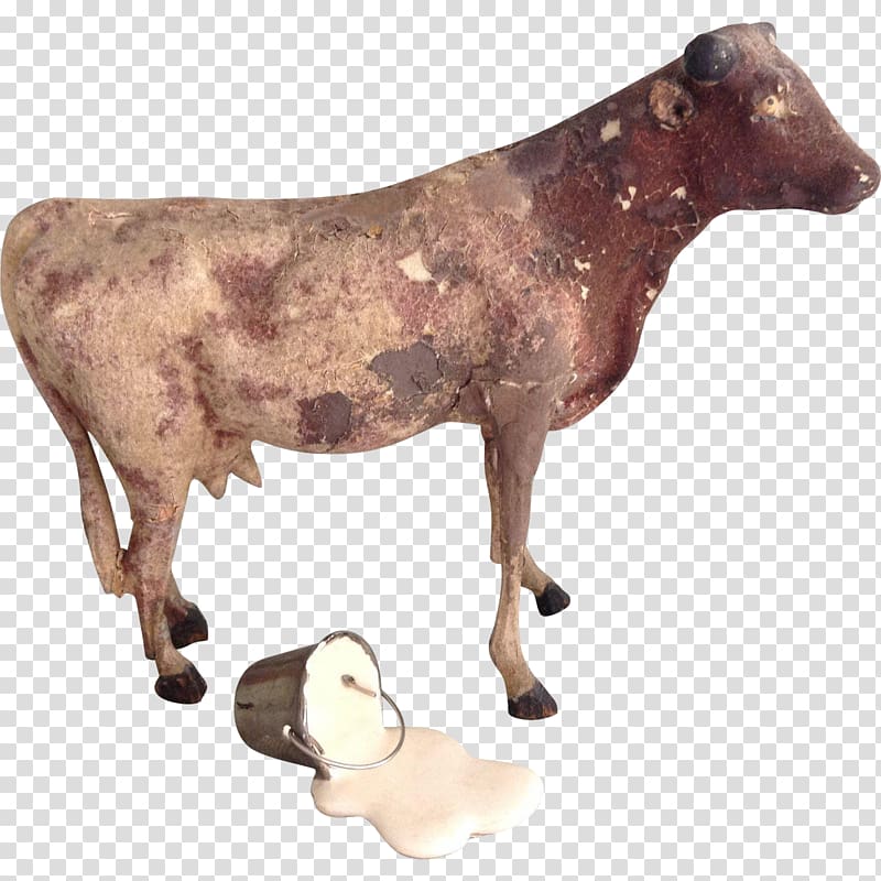 Cattle Ox Terrestrial animal, bucket of milk transparent background PNG clipart