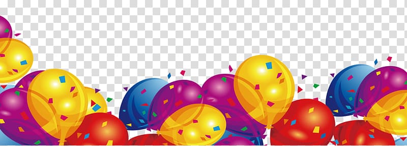 creative children's day balloon decoration ribbons transparent background PNG clipart